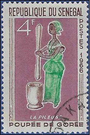 Senegal # 264 1966 CTO H