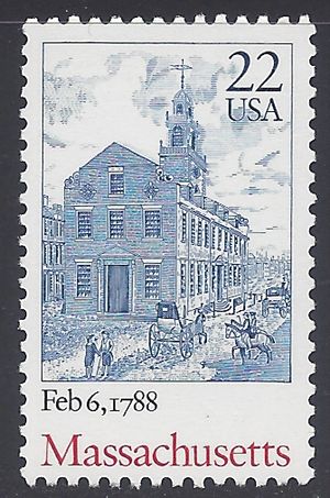 #2341 22c Constitution Bicentennial-Massachusetts 1988 Mint NH