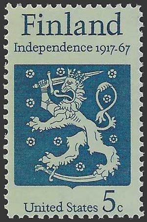 #1334 5c Finland - 50th Anniversary of Independence 1967 Mint NH