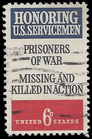 #1422 6c Honoring US Servicemen POW MIA 1970 Used