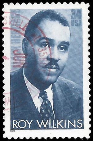 #3501 34c Black Heritage Roy Wilkins 2001 Used