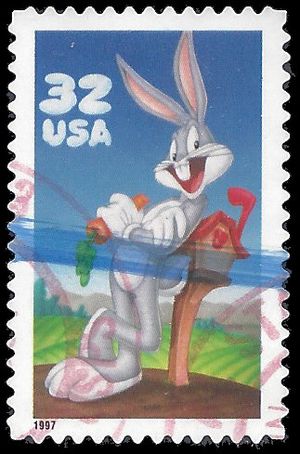 #3137 32c Bugs Bunny 1997 Used