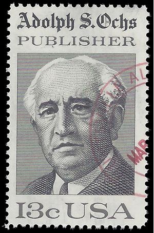 #1700 13c Adolph S. Ochs, Publisher 1976 Used