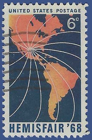 #1340 6c Hemisfair '68 Exhibition 1968 Used