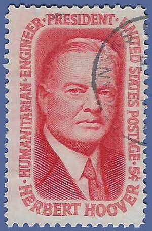 #1269 5c Herbert Hoover 1965 Used