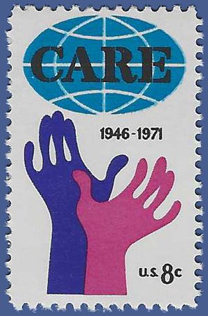 #1439 8c 25th Anniversary of CARE 1971 Mint NH
