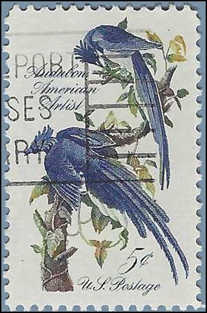 #1241 5c John James Audubon 1963 Used