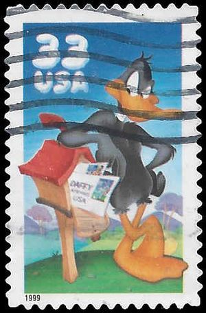 #3306a 33c Looney Tunes Daffy Duck 1999 Used