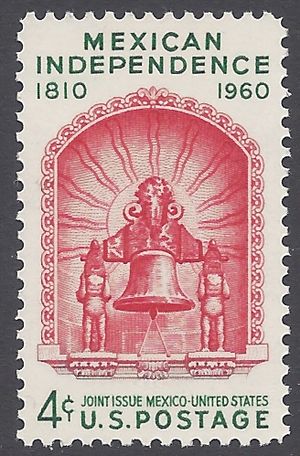 #1157 4c 150th Anniv. of Mexican Independence 1960 Mint NH