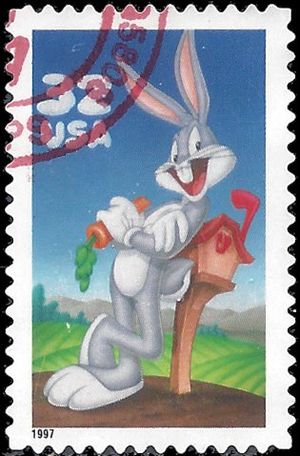 #3137 32c Bugs Bunny 1997 Used