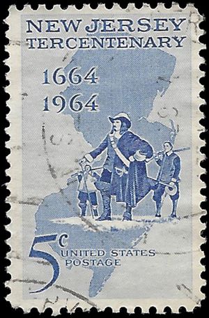 #1247 5c New Jersey Tercentenary 1964 Used