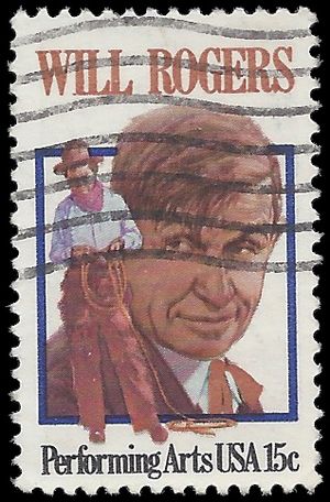 #1801 15c Performing Arts Will Rogers 1979 Used
