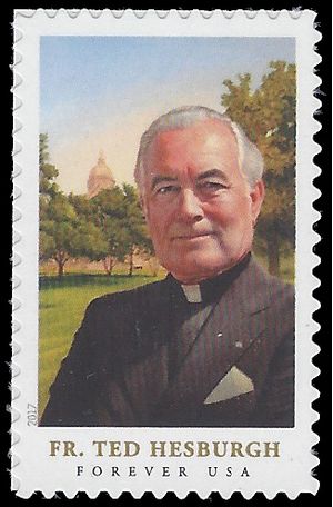 #5241 (49c Forever) Father Theodore Hesburgh 2017 Mint NH