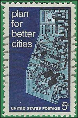 #1333 5c Urban Planning 1967 Used