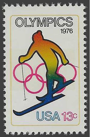 #1696 13c Olympic Games Skiing 1976 Mint NH