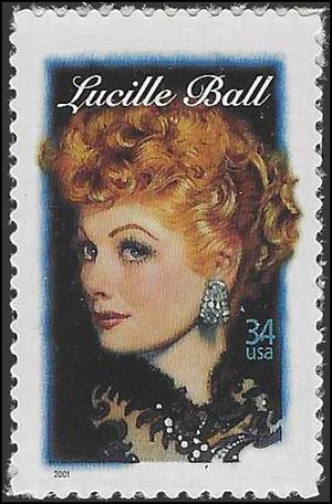 #3523 34c Legends of Hollywood Lucille Ball 2001 Mint NH