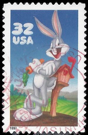 #3137 32c Bugs Bunny 1997 Used