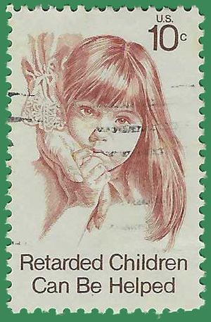 #1549 10c Retarded Children 1974 Used