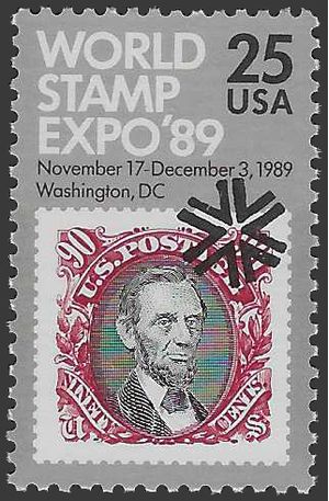 #2410 25c World Stamp Expo '89 1989 Mint NH