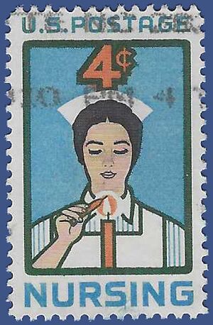 #1190 4c In Honor of the Nursing Profession 1961 Used