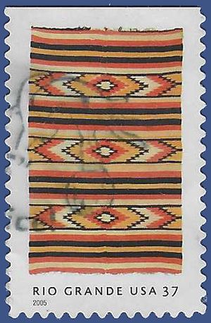 #3927 37c New Mexico Rio Grande Blankets Booklet Single 2005 Used