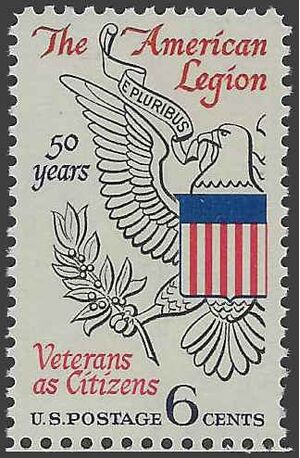 #1369 6c 50th Anniversary American Legion 1969 Mint NH