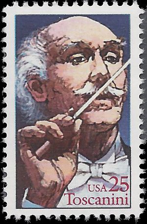 #2411 25c Performing Arts Arturo Toscanini 1989 Mint NH