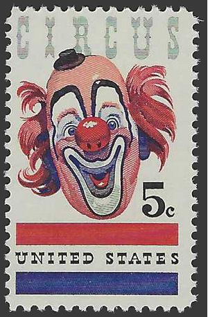 #1309 5c American Circus 1966 Mint NH