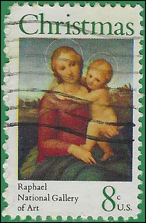 #1507 8c Madonna and Child 1973 Used