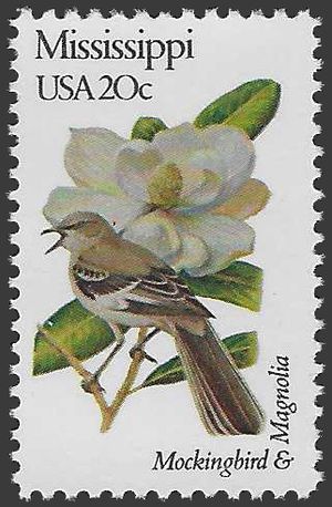 #1976 20c State Birds & Flowers Mississippi 1982 Mint NH