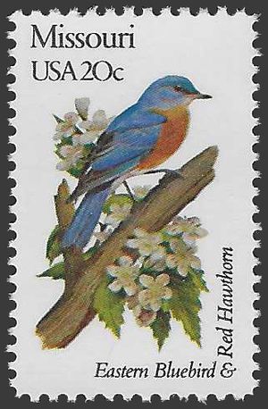 #1977 20c State Birds & Flowers Missouri 1982 Mint NH