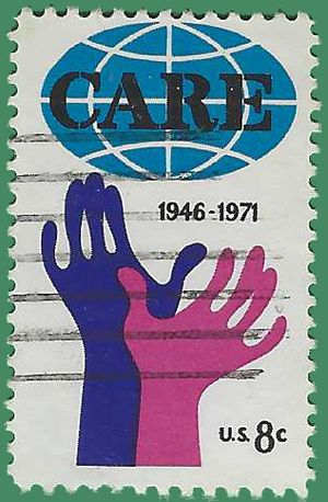 #1439 8c 25th Anniversary of CARE 1971 Used