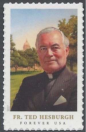 #5241 (49c Forever) Father Theodore Hesburgh 2017 Mint NH