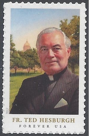 #5241 (49c Forever) Father Theodore Hesburgh 2017 Mint NH