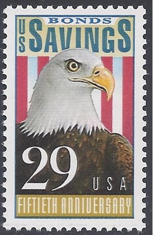 #2534 29c 50th Anniversary Savings Bonds 1991 Mint NH