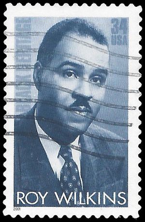 #3501 34c Black Heritage Roy Wilkins 2001 Used