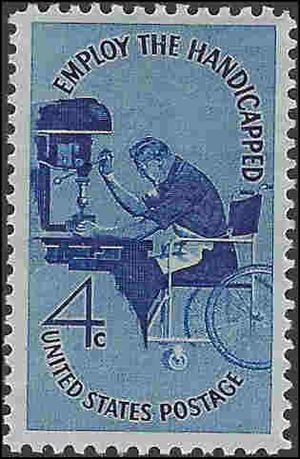 #1155 4c Employ the Handicapped 1960 Mint NH