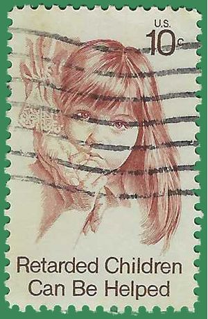 #1549 10c Retarded Children 1974 Used