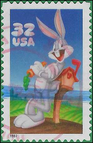 #3137 32c Bugs Bunny 1997 Used