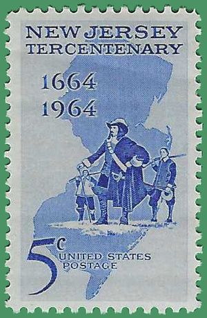 #1247 5c New Jersey Tercentenary 1964 Mint NH