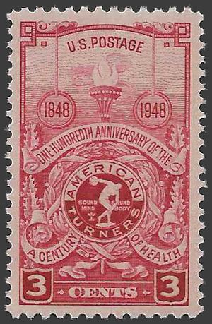 # 979 3c 100th Anniversary of the American Turners 1948 Mint NH