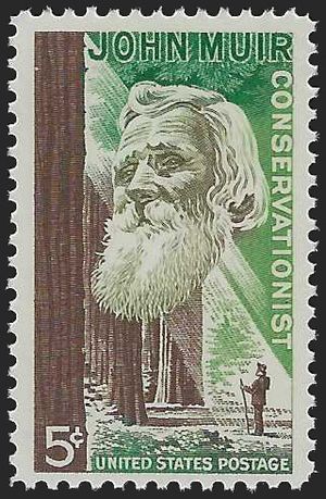 #1245 5c John Muir 1964 Mint NH