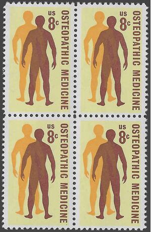 #1469 8c Osteopathic Medicine Block/4 1972 Mint NH