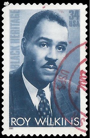 #3501 34c Black Heritage Roy Wilkins 2001 Used