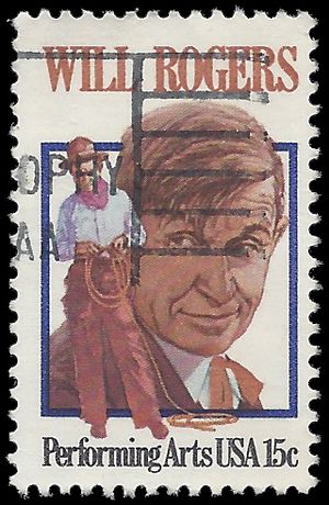 #1801 15c Performing Arts Will Rogers 1979 Used