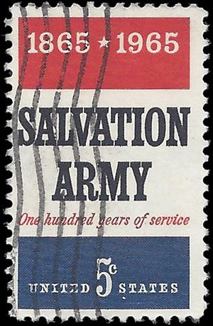 #1267 5c 100th Anniversary Salvation Army 1965 Used