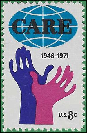 #1439 8c 25th Anniversary of CARE 1971 Mint NH
