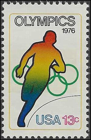 #1697 13c Olympic Games Running 1976 Mint NH