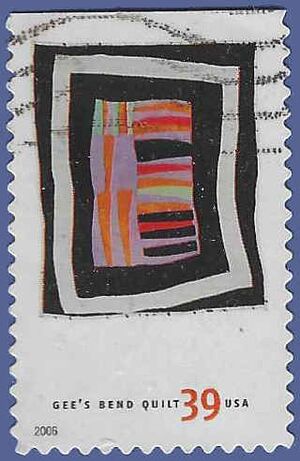 #4096 39c Quilts of Gee's Bend Booklet Single 2006 Used