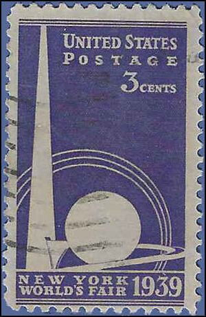 # 853 New York Worlds Fair 1939 Used